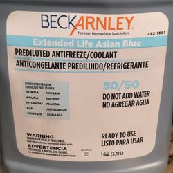 50/50 Blue Antifreeze. Ready to Use.