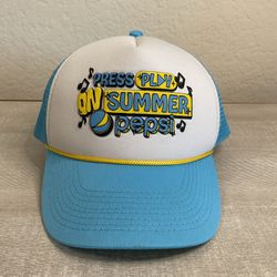 PEPSI Summer Vibes Retro Look Snapback Trucker Style Baseball Hat Cap