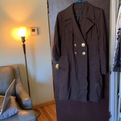 Nine West Women’s Brown Trench Coat Large