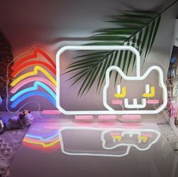Rainbow Cat LED Neon Sign