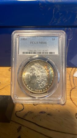 Silver dollar 1886 ms 66