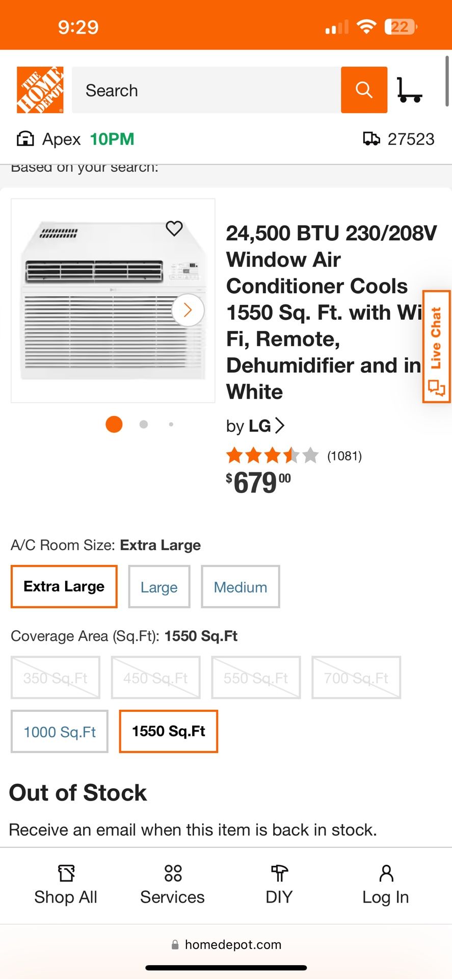 AC Unit New (1500 Sq Ft)