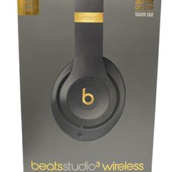 Beats Studio 3 Wireless Over Ear Bluetooth Headphones With Carrying Case Gray Beige Gold 