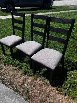 3 chairs $20 each