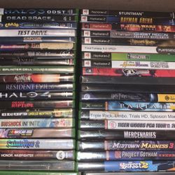 Xbox & PlayStation 2 Games 40 Total