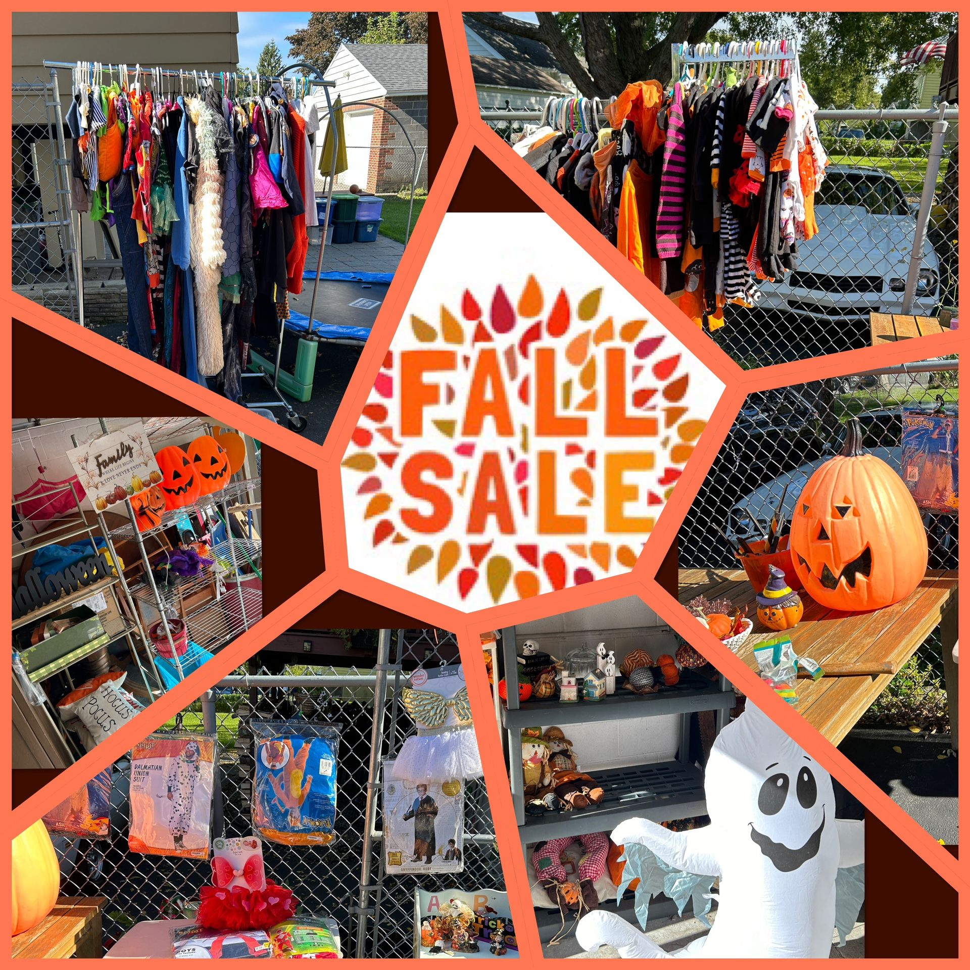 halloween costumes and decor