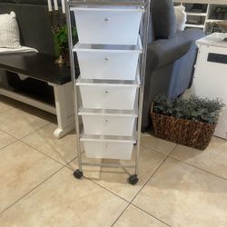 N. PHX- 5 Drawer Rolling Cart