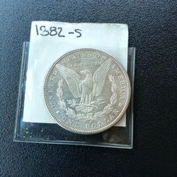 Morgan Silver Dollar S Mint Mark 
