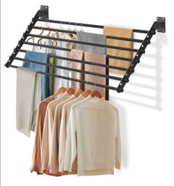 Wall Mounted Clothes Drying Rack 28 Inch – Foldable Laundry Drying Rack
