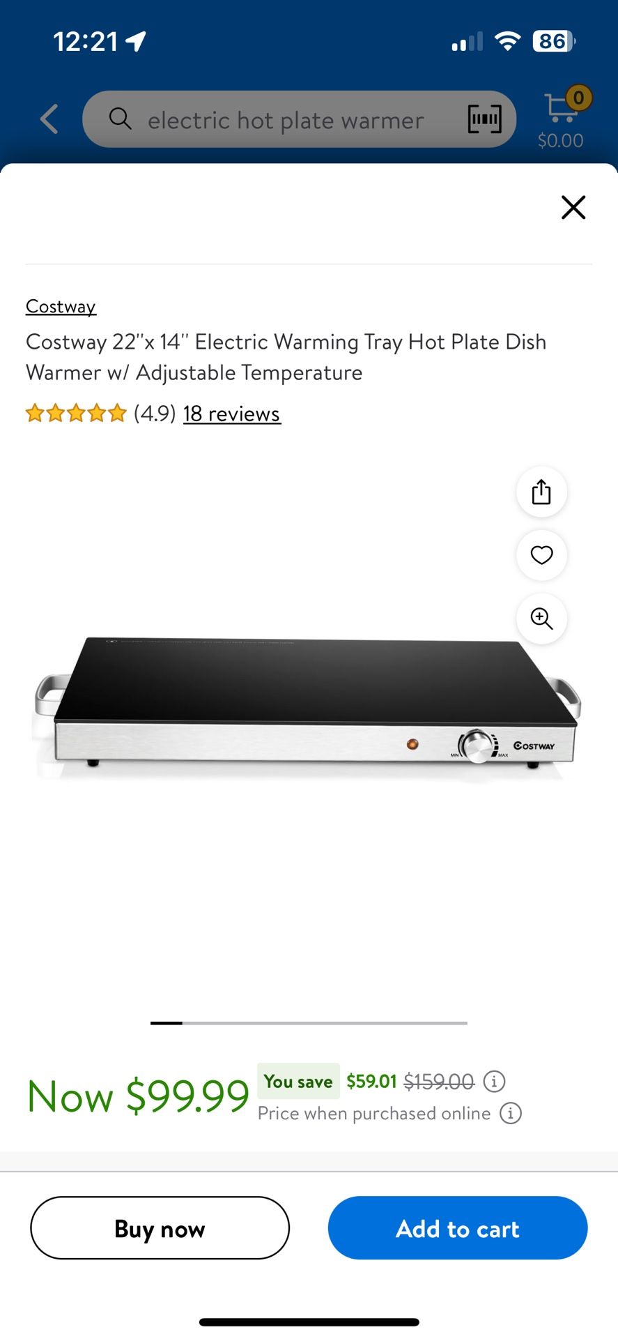 Electric Hot Warming Plate