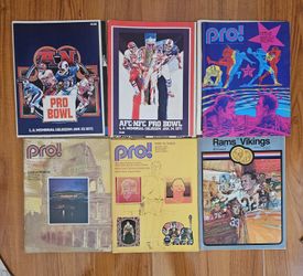 Vintage nfl Pro GameDay Programs. Lot