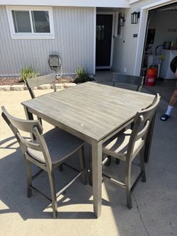 Grey Counter Height Table