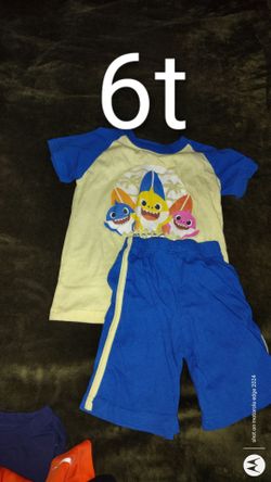 Baby Shark Toddler Outfit Set Size 6T