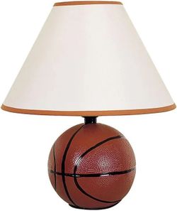 12” Ceramic Basketball Lamp