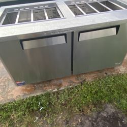 Turbo Air Double Door Salad Prep/Sandwich Two Door Refrigerator