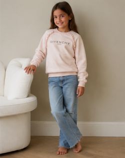 Givenchy Paris Girls Pink Sweatshirt Size 8 – Fits 6/7