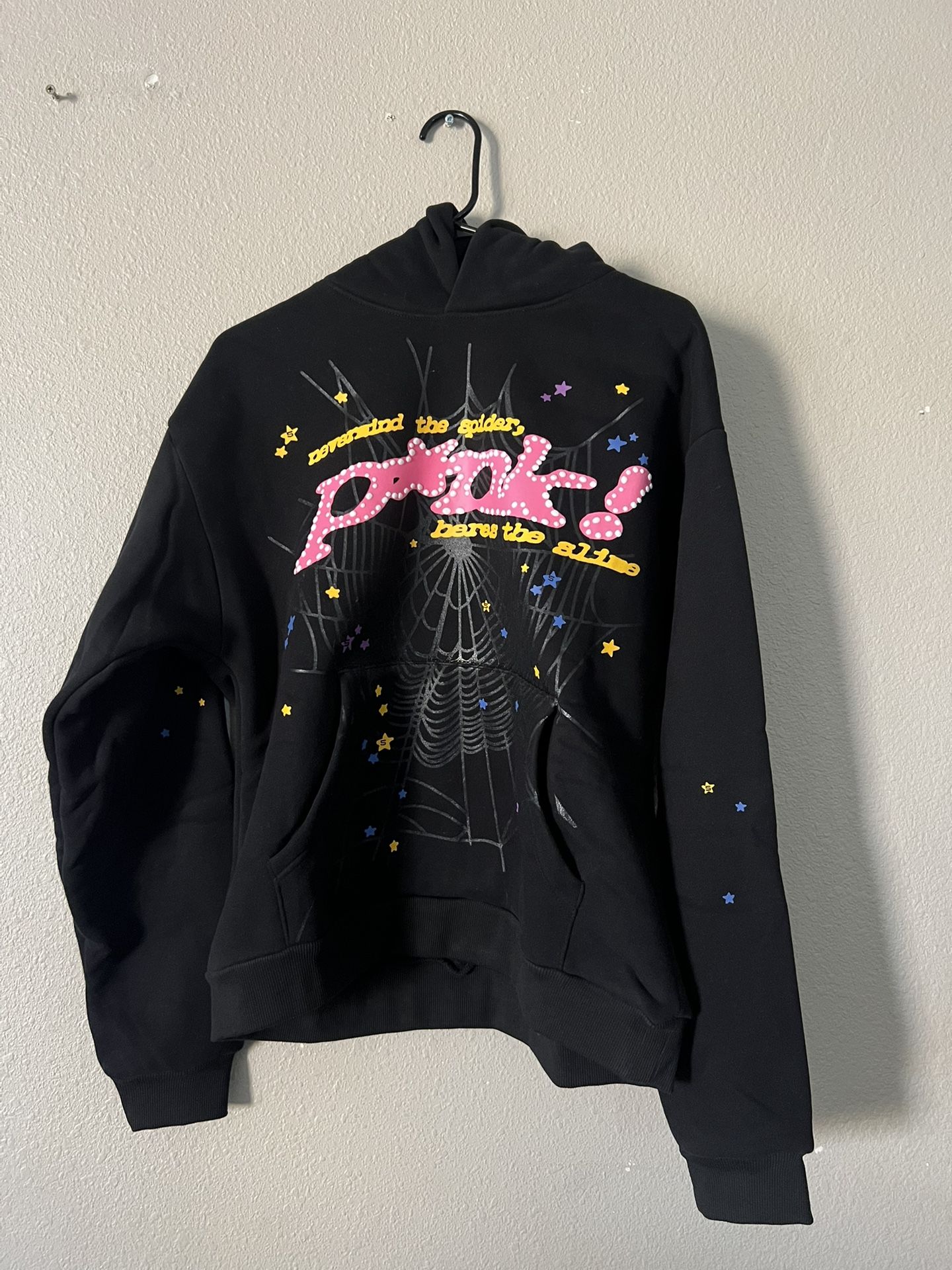 Black And Pink Spider Hoodie (real)