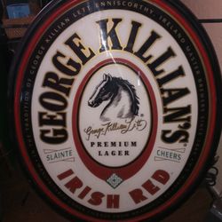 George Killian's Neon Beer Sign. Great Shape! Perfect For A Man Cave Or Garage!