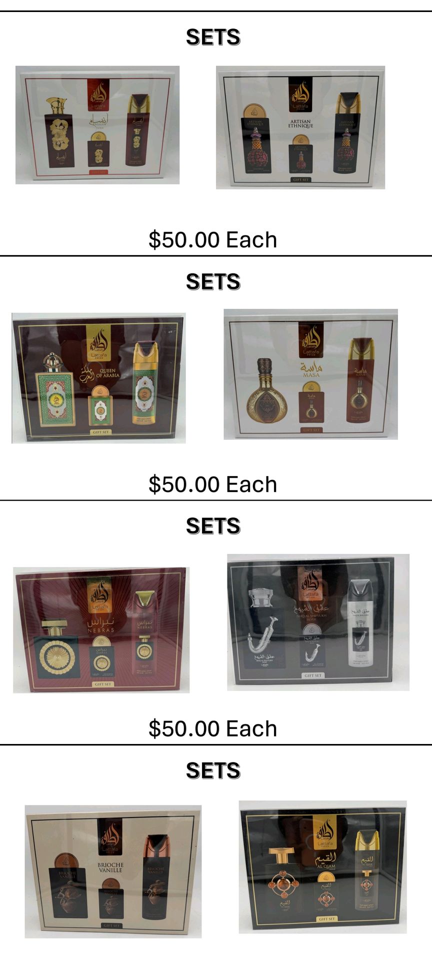 Oud Perfume Sets