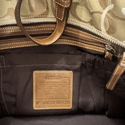Authentic Coach Large Signature Bag