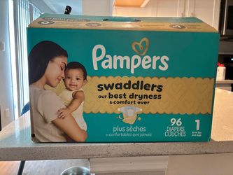 Pampers Swaddlers Size 1 Diapers 96 Count