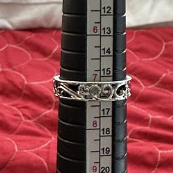 Fashion Silver Ring Size 7.5