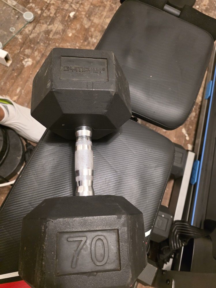 70 Pound Dumbell