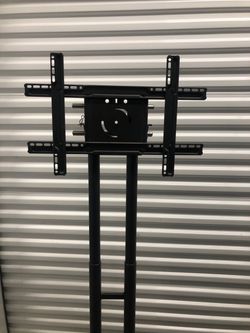 Rolling TV Stand Supports 50 55 and 75 Inch TV