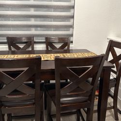 Ashley Real Wood 6 Chairs