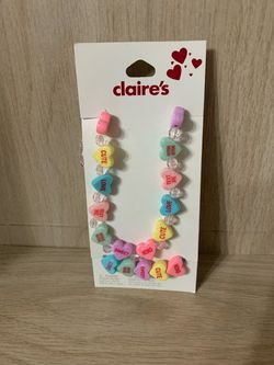 Conversation Hearts Necklace & Bracelet Set (multiple available)