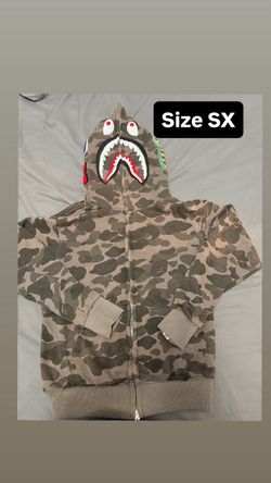 BAPE Shark Full-Zip Camo Hoodie