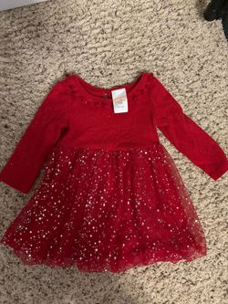 12mths red sparkling dress