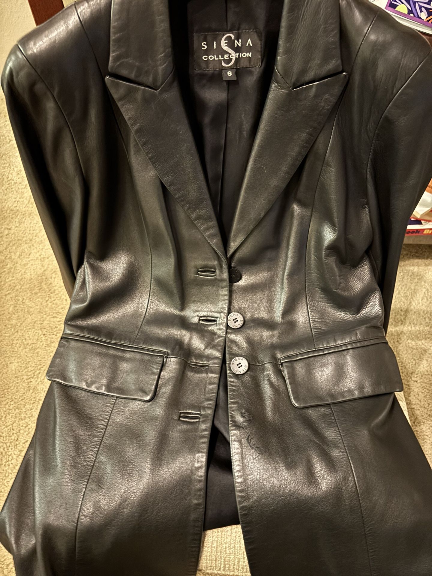 Siena Collection Soft Leather Quality Leather Jacket.