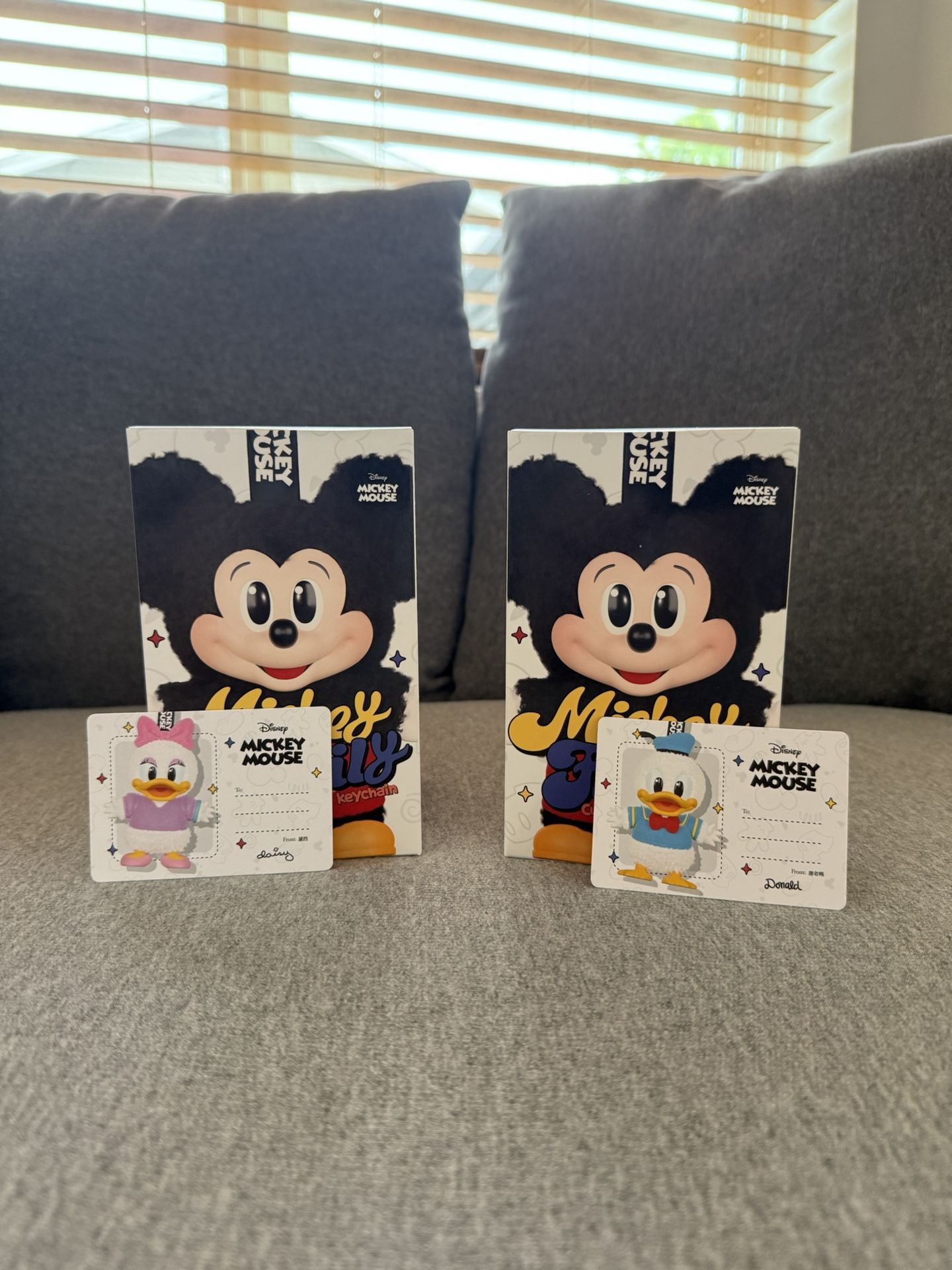 Mickey Family Cute Together Keychain Series Figures