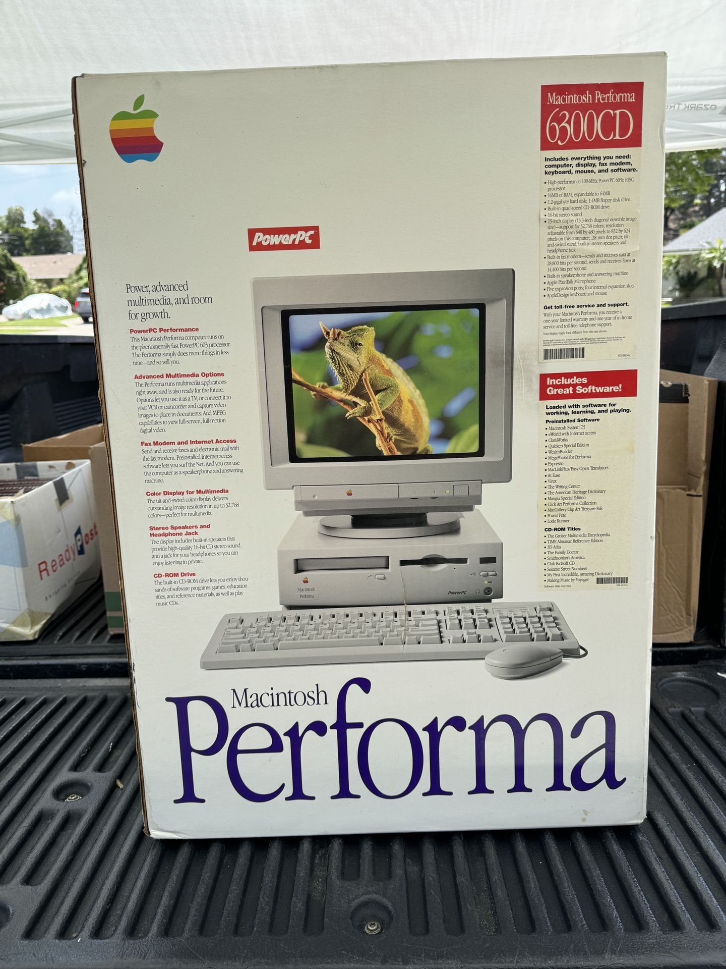 Vintage Apple Macintosh Performa 6300CD Empty Box for Sale Vintage Apple Macintosh Performa 6300CD Empty Box for Sale