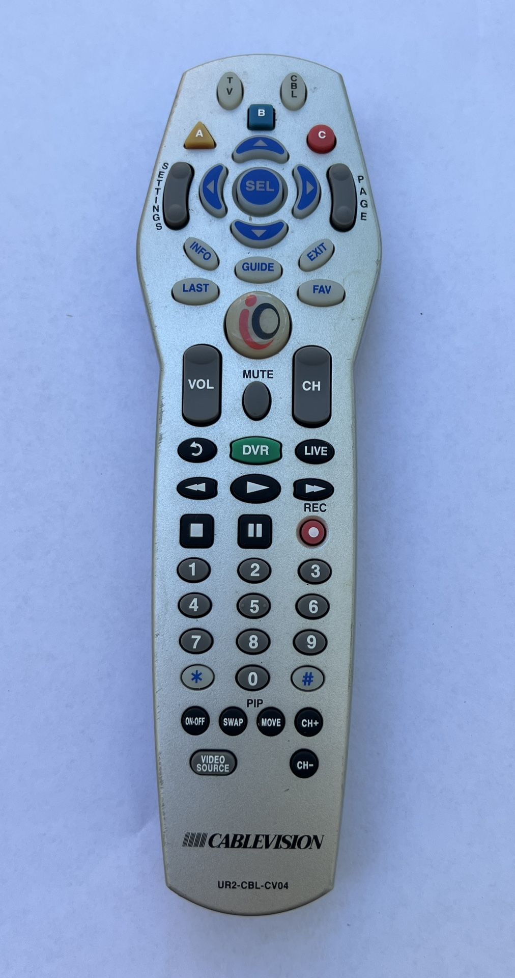 CABLEVISION (Optimum) UR2-CBL-CV04 Universal TV/Cable Remote Control 