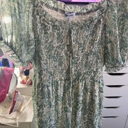 Green Leafy Dress 