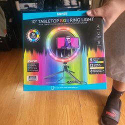 BOWER 10'' TABLETOP RGB RING LIGHT 