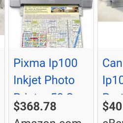 Cannon PIXMA Ip100 inkjet Photo Printer (3pcs)