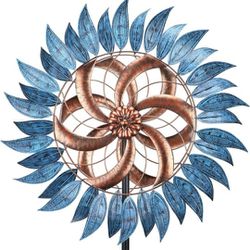 Wind Spinner Large Wind Mill Metal Outdoor Indoor Large Two-Way Wind Sculptures for Garden Patio Yard Decor
