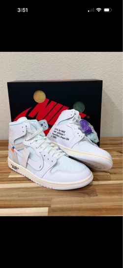 Off-White x Air Jordan 1 Retro High White 10.5