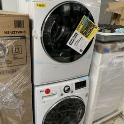 LG Washer & Dryer Set In White New Open Box Compact Size