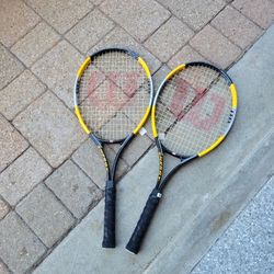 2 Wilson Tennis Rackets