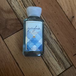 Gingham mini body wash 