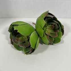 Artificial Faux plastic  Succulent Set Of 2