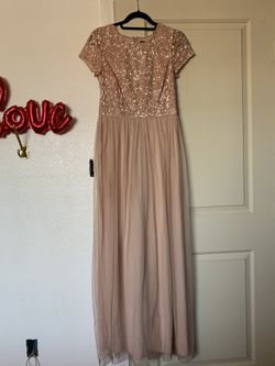 Pink sequin dress