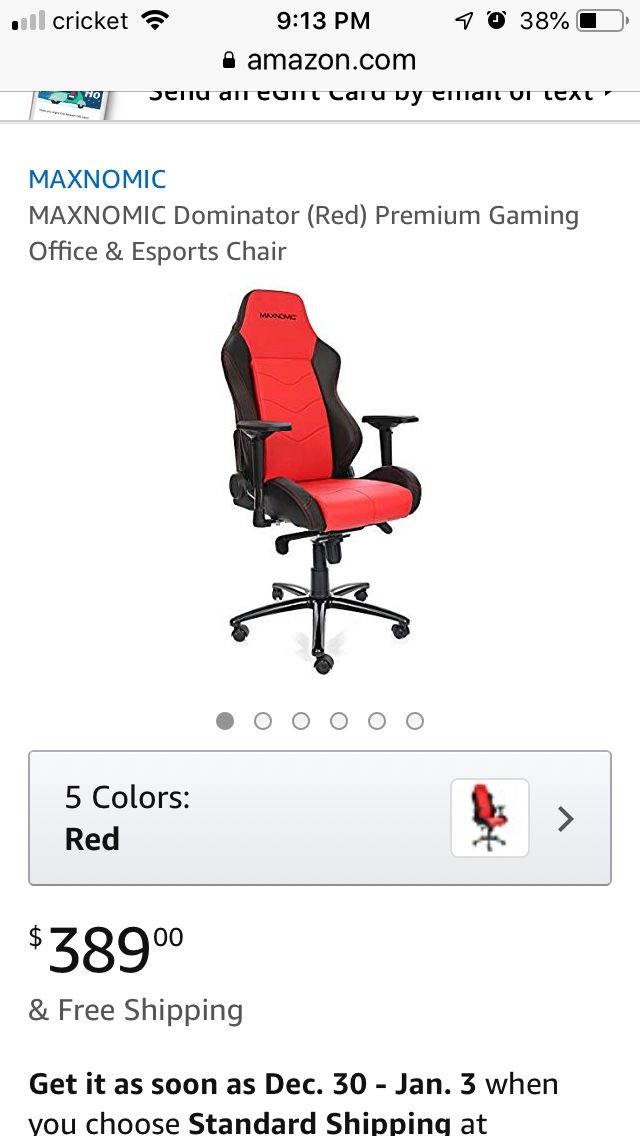 Maxnomic dominator computer gaming chair