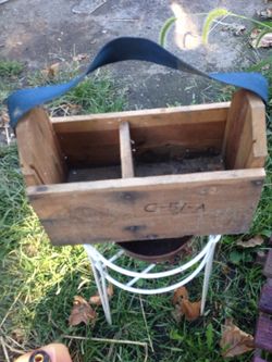 Little wood tool box 13"x6 1/2"x 5"