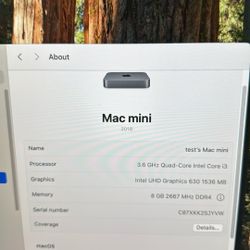 Apple Mac mini (2018) – Intel i3, 8GB RAM – Great Condition
