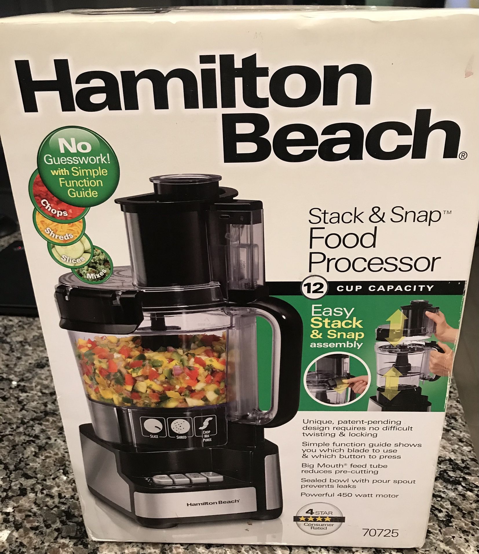 Hamilton Beach 12 Cup Food Processor NEW